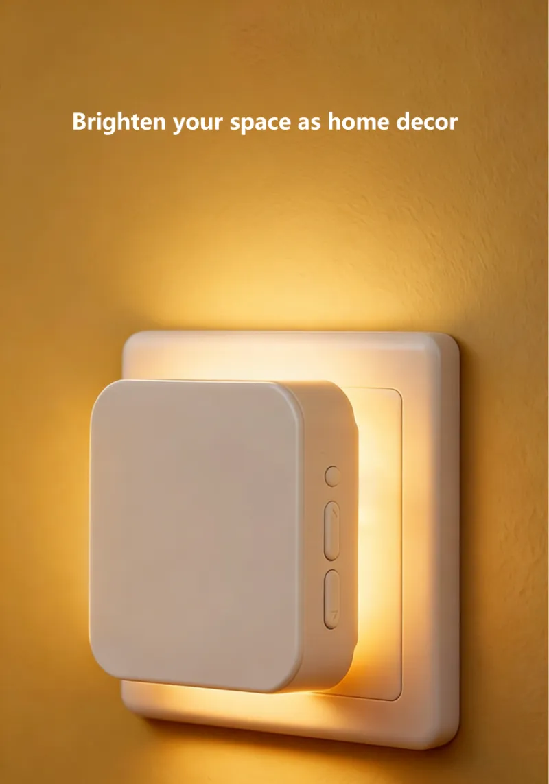 16 Bulbs EU Square Sensor Night Light Plug